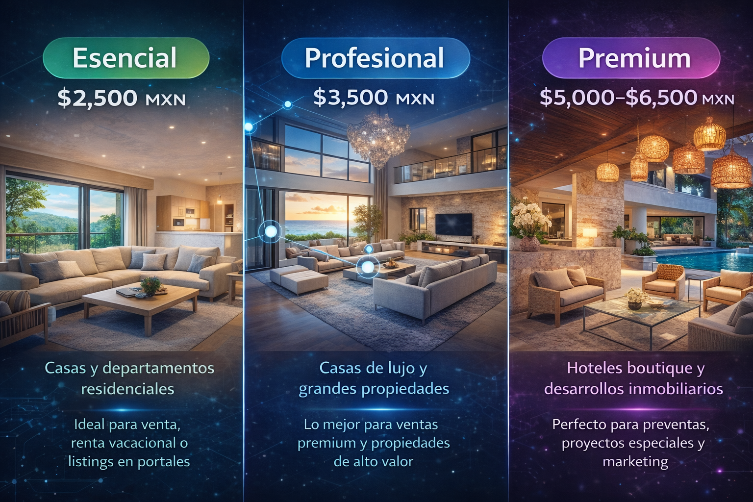 Virtual tour packages